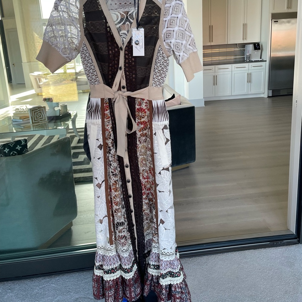 NWT Byron lars lace beauty mark lace dress 0
